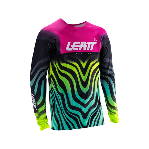 Camisa Moto Ultraweld 5.5 Preto, Verde e Rosa - Leatt