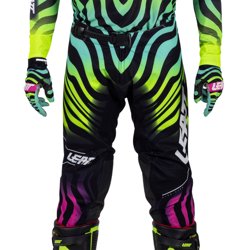 Calça Moto I.K.S 5.5 Preto, Verde e Rosa - Leatt