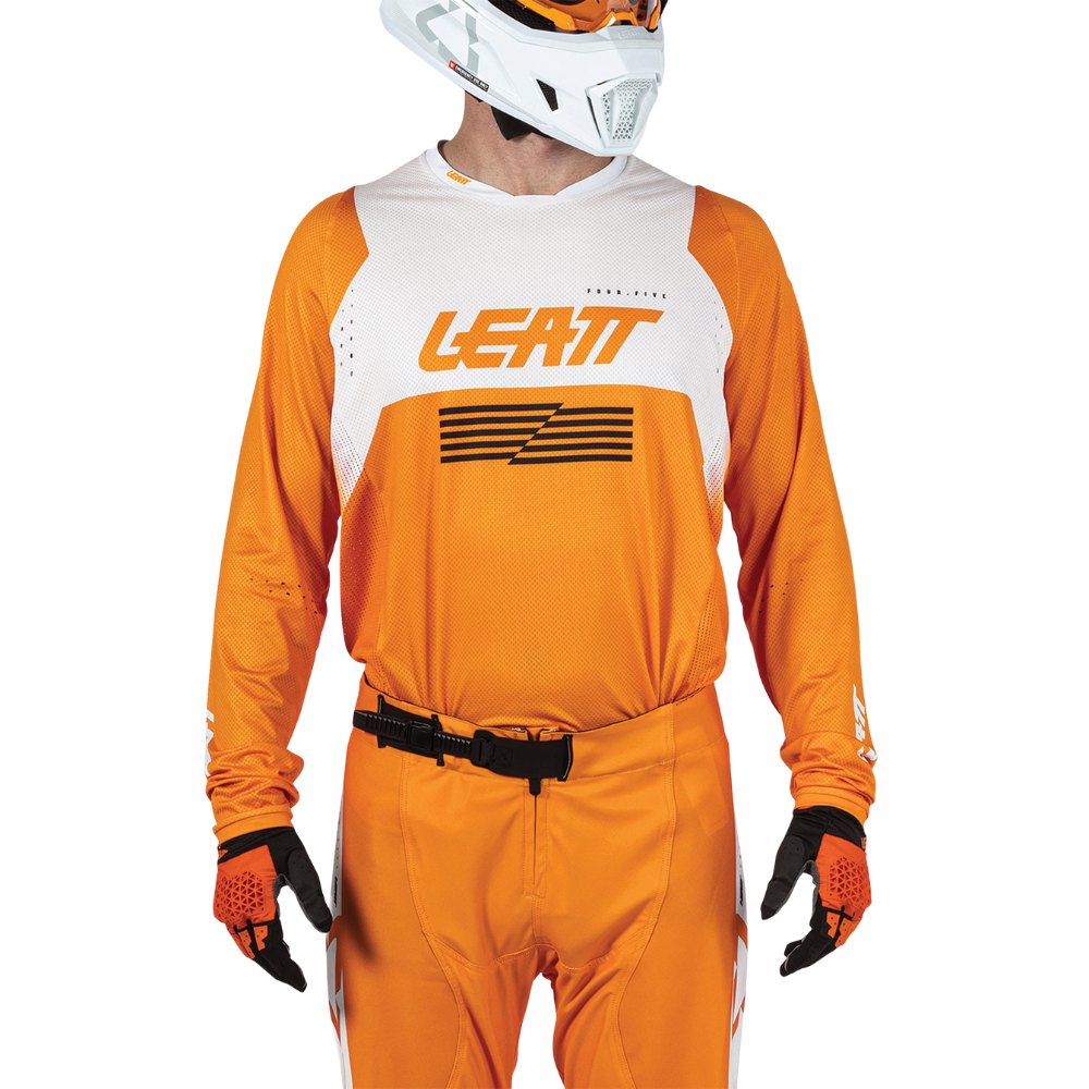 Camisa Moto Lite 4.5 Laranja e Branco - Leatt