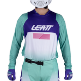 Camisa Moto Lite 4.5 Verde, Roxo e Branco - Leatt