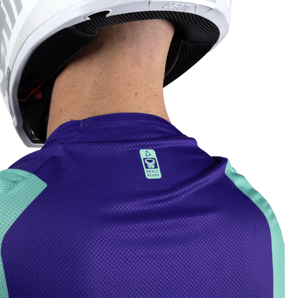 Camisa Moto Lite 4.5 Verde, Roxo e Branco - Leatt