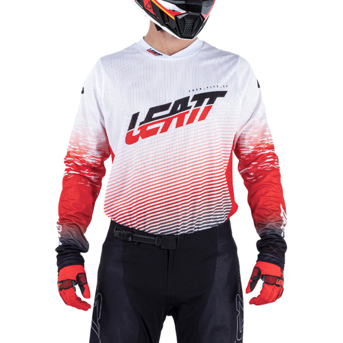Camisa Moto X-Flow 4.5 Branco e Vermelho - Leatt