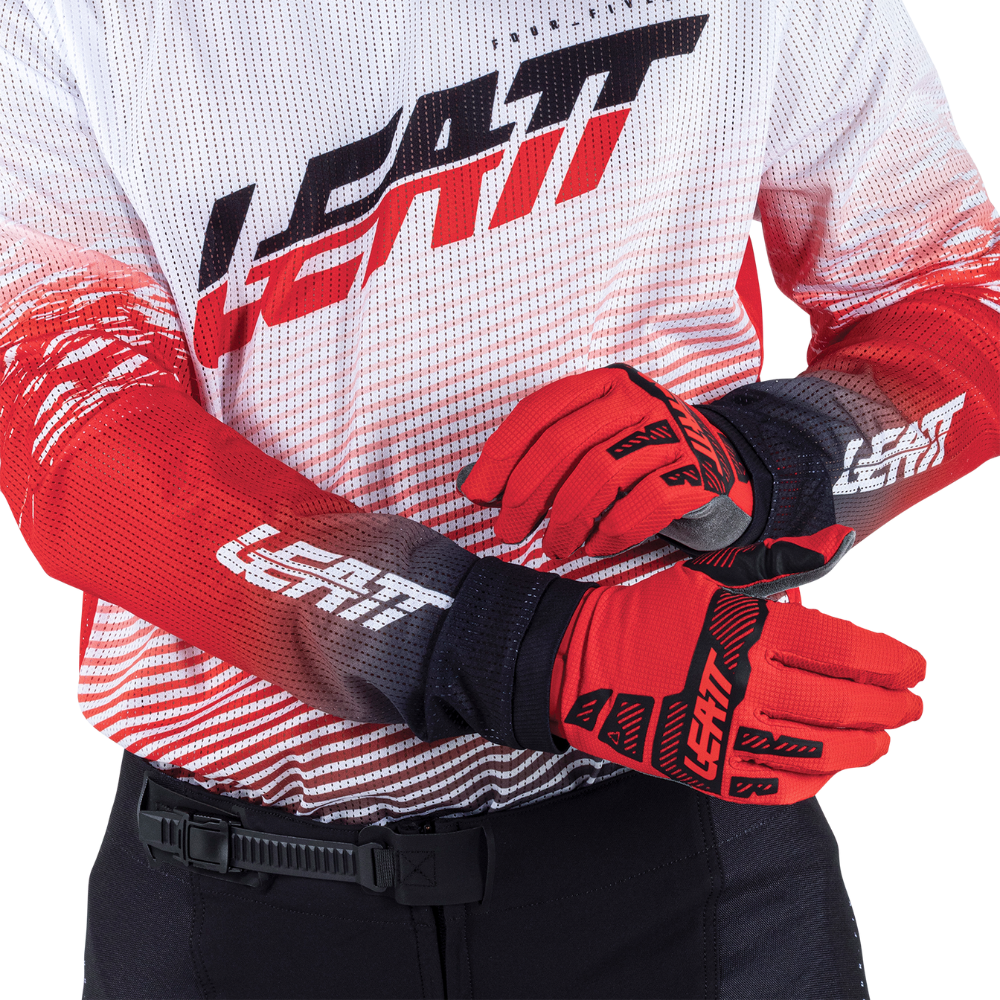 Camisa Moto X-Flow 4.5 Branco e Vermelho - Leatt