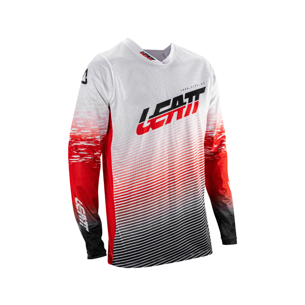 Camisa Moto X-Flow 4.5 Branco e Vermelho - Leatt
