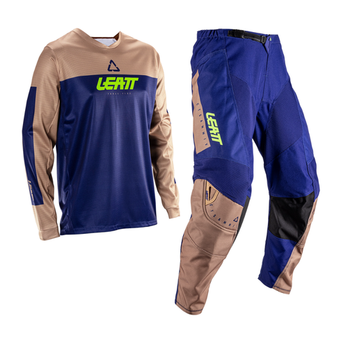 Ride Kit Moto 3.5 Marrom e Azul - Leatt