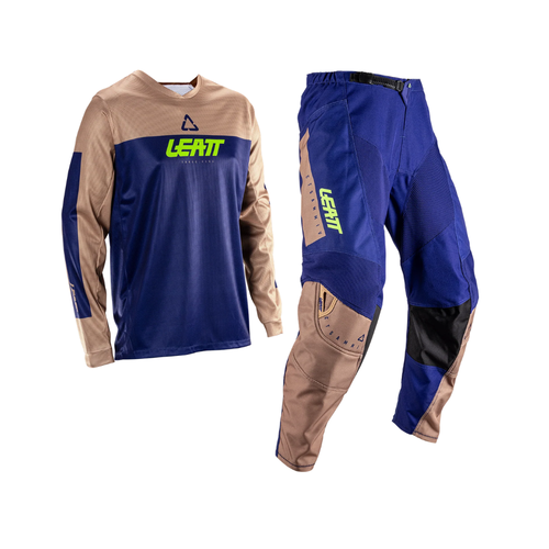 Ride Kit Moto 3.5 Marrom e Azul - Leatt