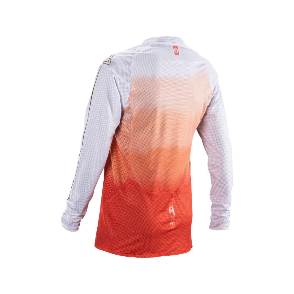 Camisa Moto Lite 4.5 Feminino Laranja e Branco - Leatt