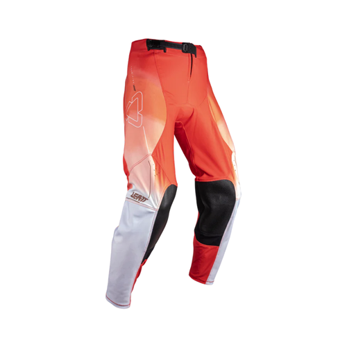 Calça Moto 4.5 Feminina Laranja e Branco - Leatt