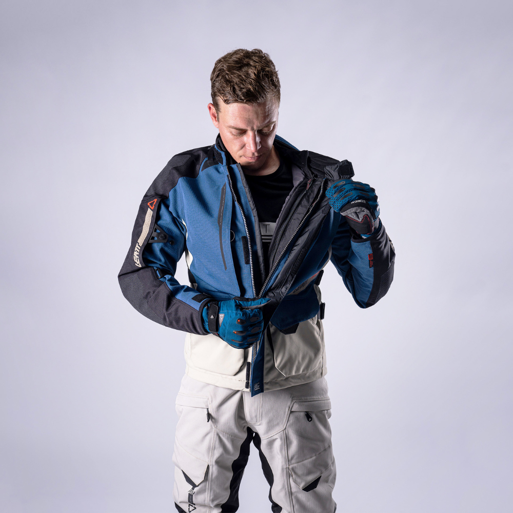 Jaqueta Adventure Dritour 5.5 Azul com Bege - Leatt