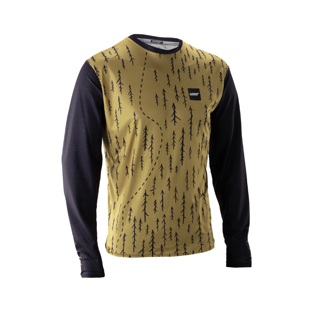 Camisa MTB Trail 3.0 Manga Longa Marrom com Preto - Leatt