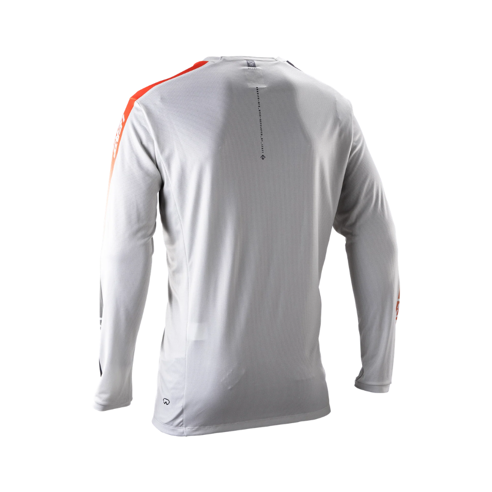 Camisa MTB Gravity 4.0 Manga Longa Creme com Vermelho - Leatt