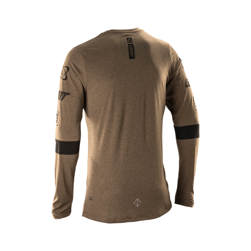 Camisa MTB Gravity 3.0 Manga Longa Marrom - Leatt