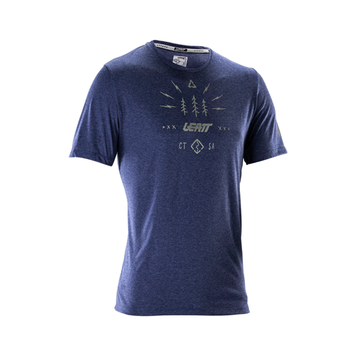 Camisa MTB Gravity 3.0 Manga Curta Azul - Leatt