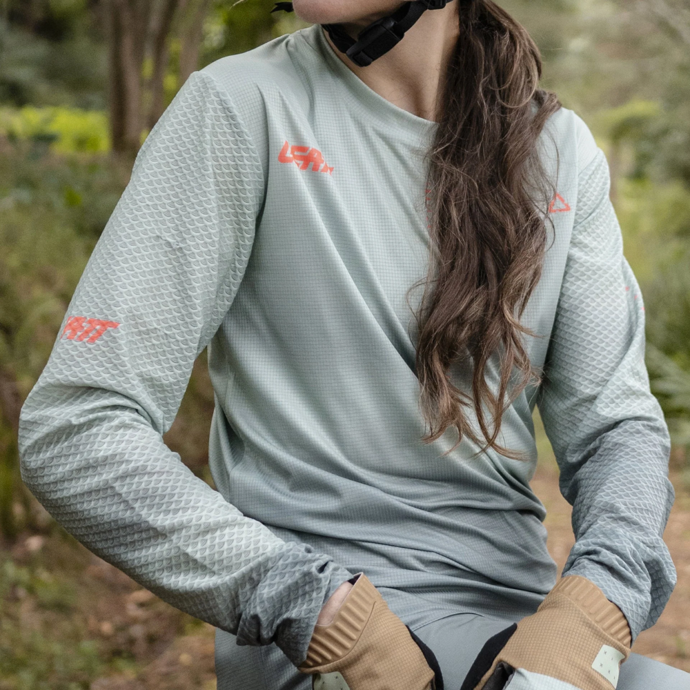 Camisa MTB Trail 3.0 Feminina Manga Longa Verde - Leatt