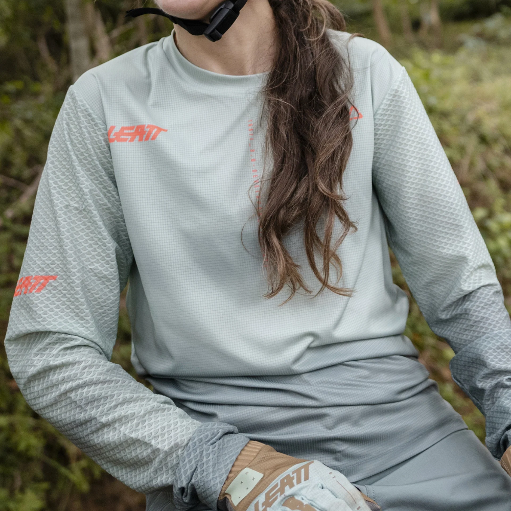 Camisa MTB Trail 3.0 Feminina Manga Longa Verde - Leatt