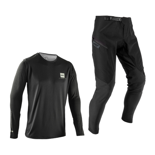 Calça com Camisa MTB Gravity 1.0 Junior Preto - Leatt
