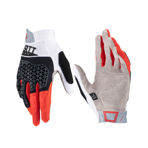 Luva MTB 4.0 Lite Branco/Preto/Vermelho - Leatt