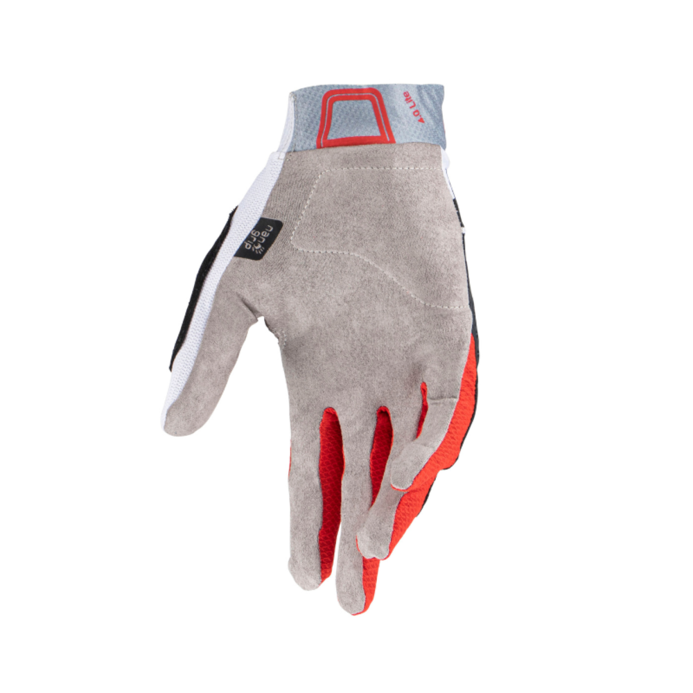 Luva MTB 4.0 Lite Branco/Preto/Vermelho - Leatt