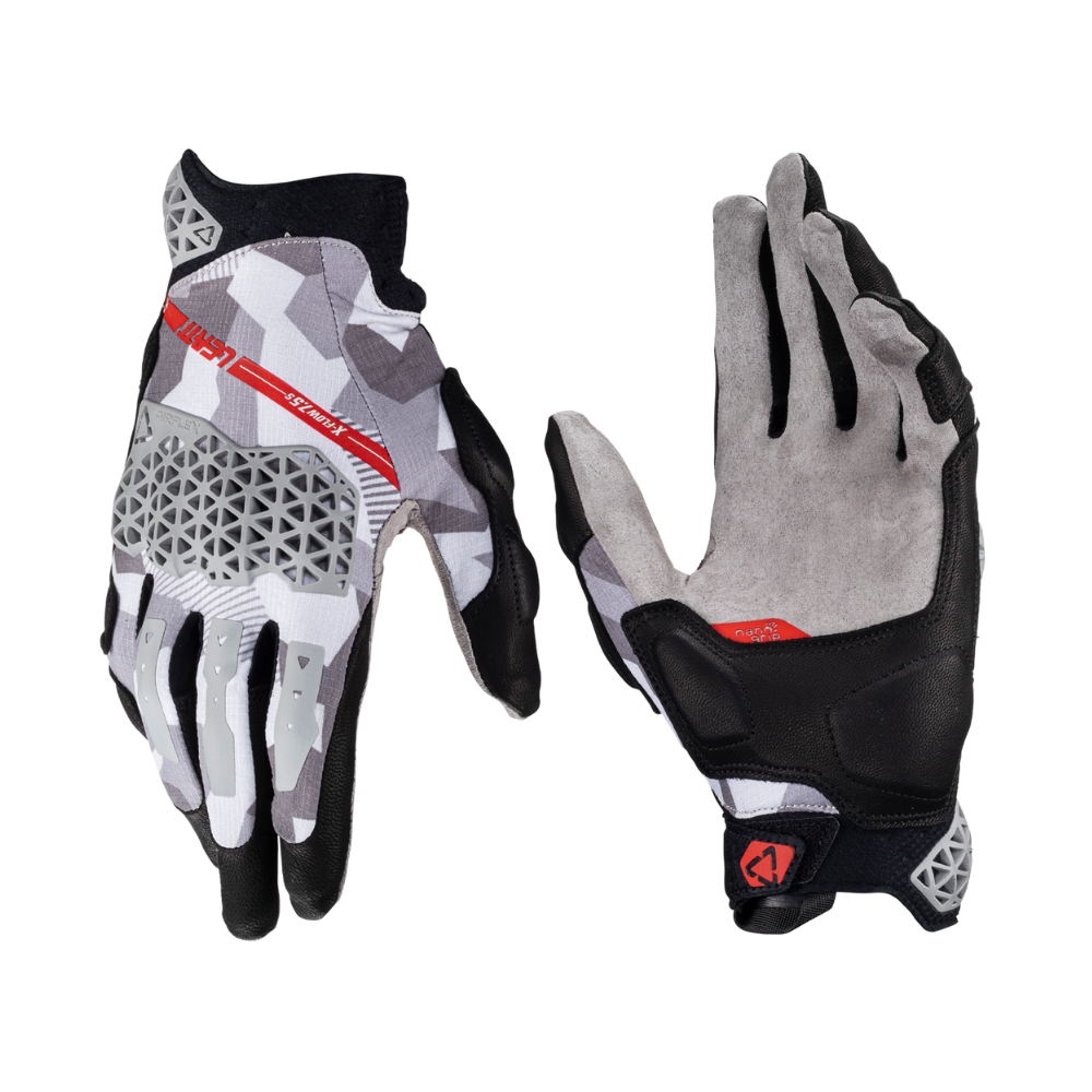 Luva Adventure X-Flow 7.5 Curta Cinza - Leatt