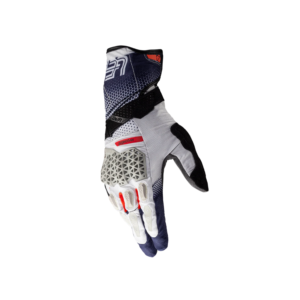 Luva Adventure Hydradri 5.5 Cinza, Azul e Vermelho - Leatt