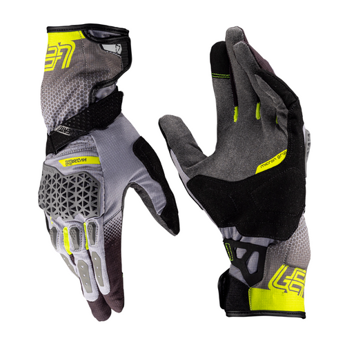 Luva Adventure Hydradri 5.5 Cinza e Amarelo - Leatt