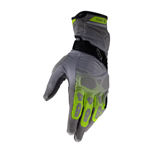 Luva Adventure X-Flow 5.5 Cinza e Amarelo - Leatt