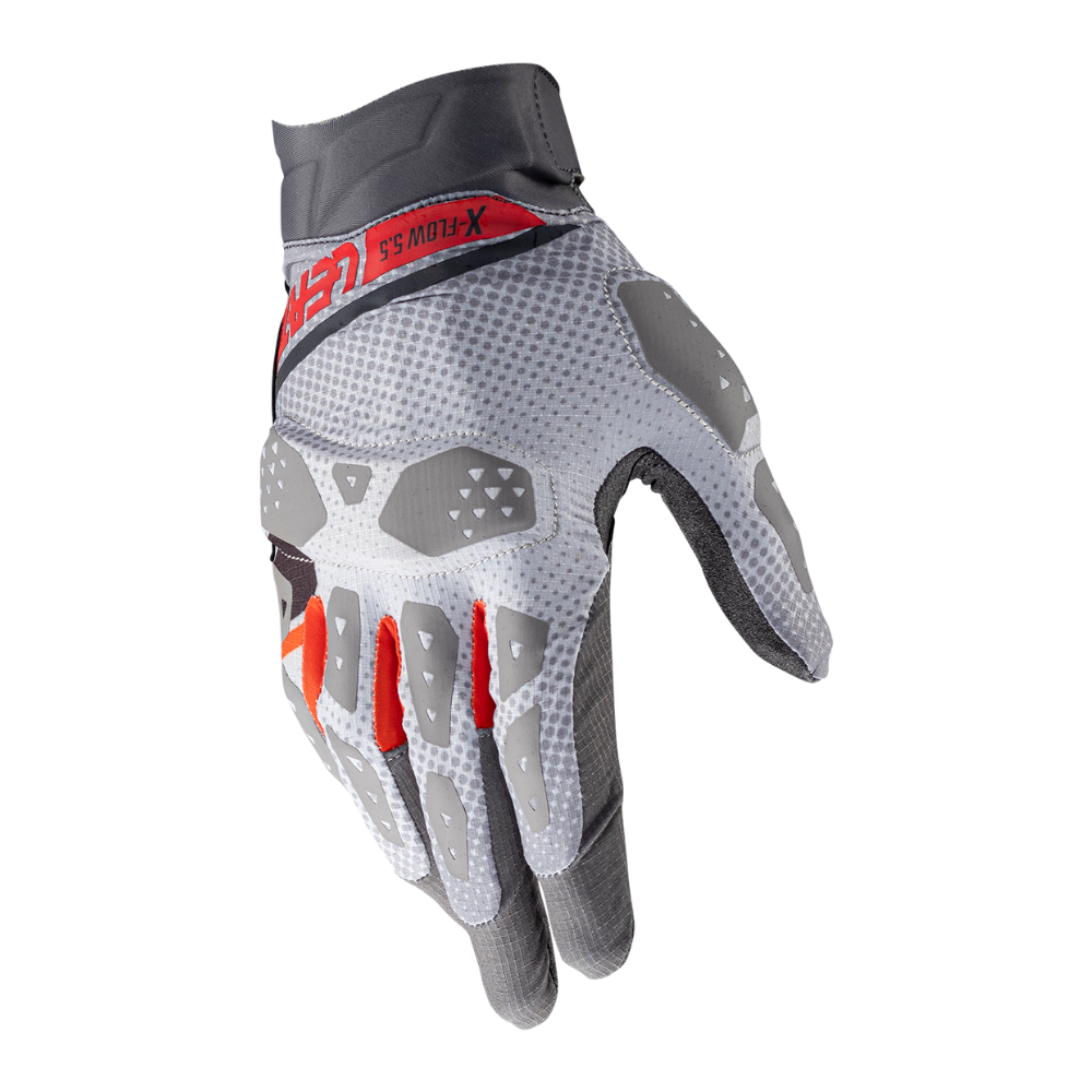 Luva Adventure X-Flow 5.5 Curta Cinza - Leatt