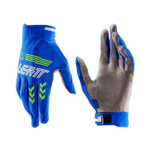 Luva Moto X-Flow 2.5 Azul, Amarelo e Branco- Leatt