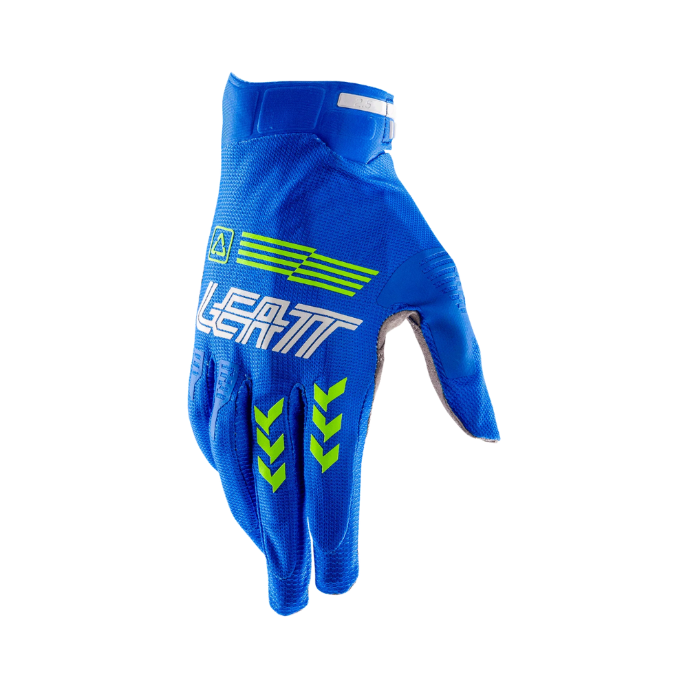 Luva Moto X-Flow 2.5 Azul, Amarelo e Branco- Leatt