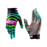 Luva X-Flow 2.5 Verde, Preto e Rosa - Leatt