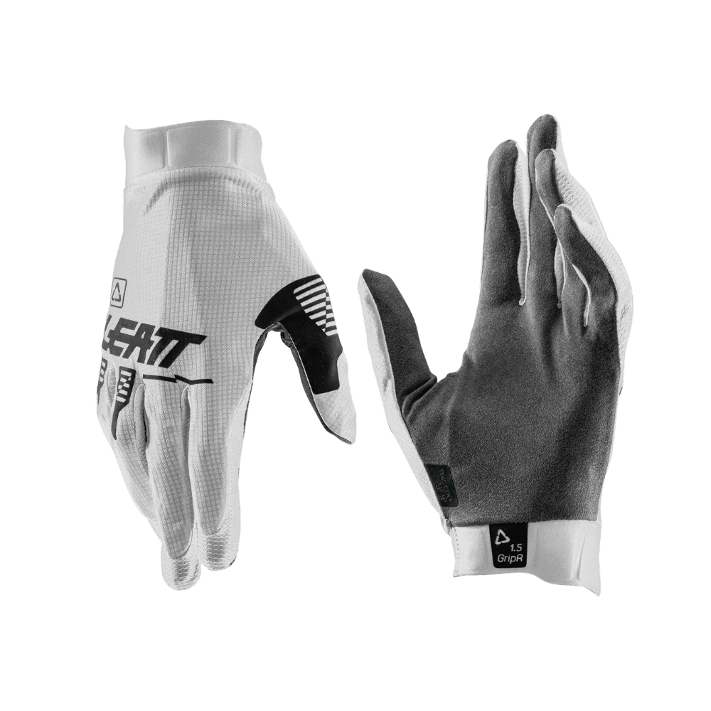 Luva Moto Gripr 1.5 Branco e Preto - Leatt