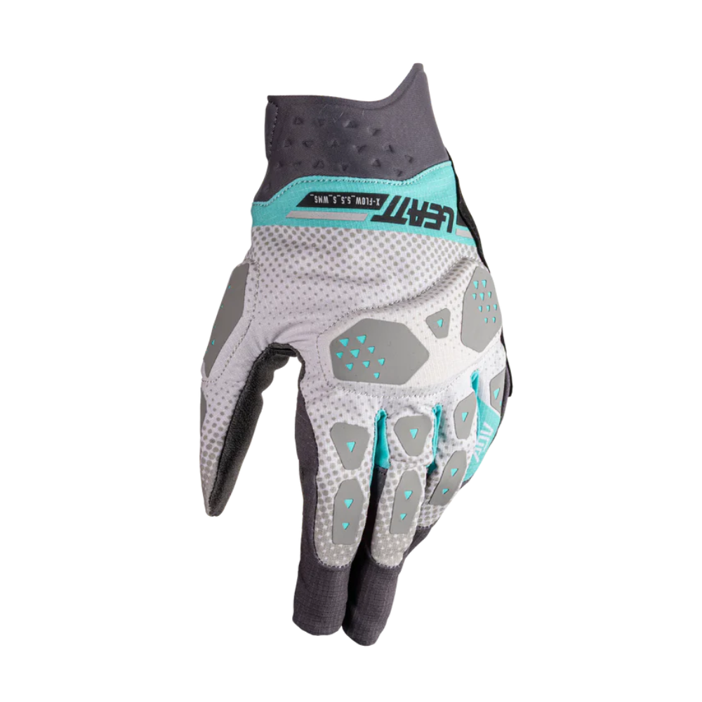 Luva Adventure X-Flow 5.5 Feminina Curta Turquesa - Leatt