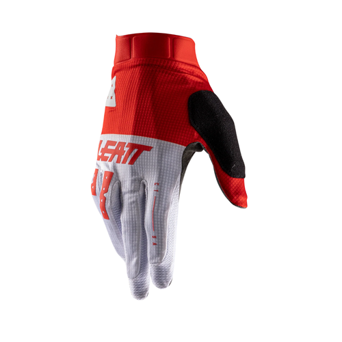 Luva MTB Gripr 1.0 Vermelho com Branco - Leatt