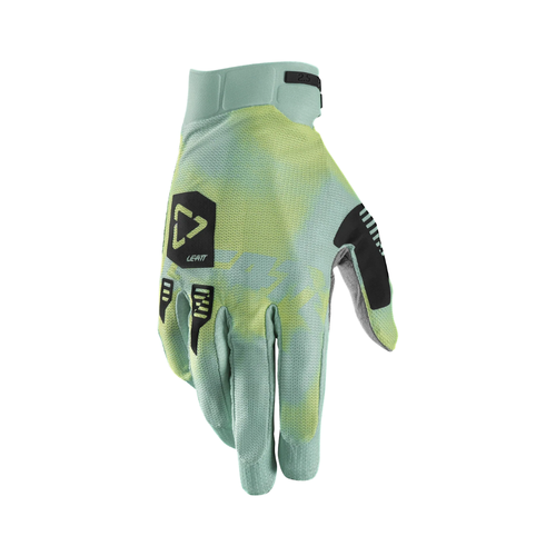 Luva Moto X-Flow 2.5 Verde Marinho com Amarelo - Leatt