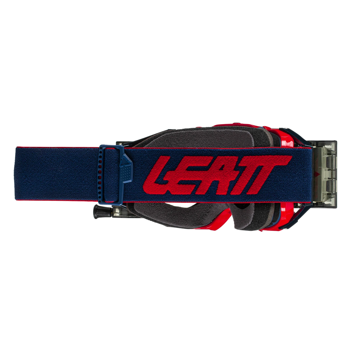 Óculos Velocity 6.5 Roll-Off Vermelho e Azul Marinho com Lente Transparente 83 Vlt- Leatt