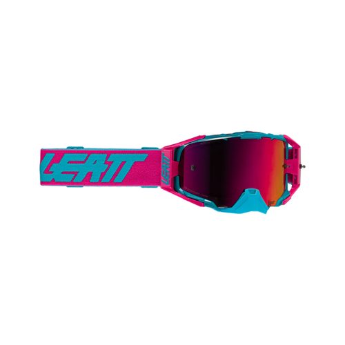 Óculos Velocity 6.5 Cryztal Iriz Rosa e Turquesa com Lente Rosa 22 Vlt - Leatt
