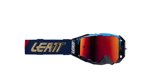 Óculos Velocity 6.5 Cryztal Iriz Azul com Lente Vermelha 22 Vlt - Leatt