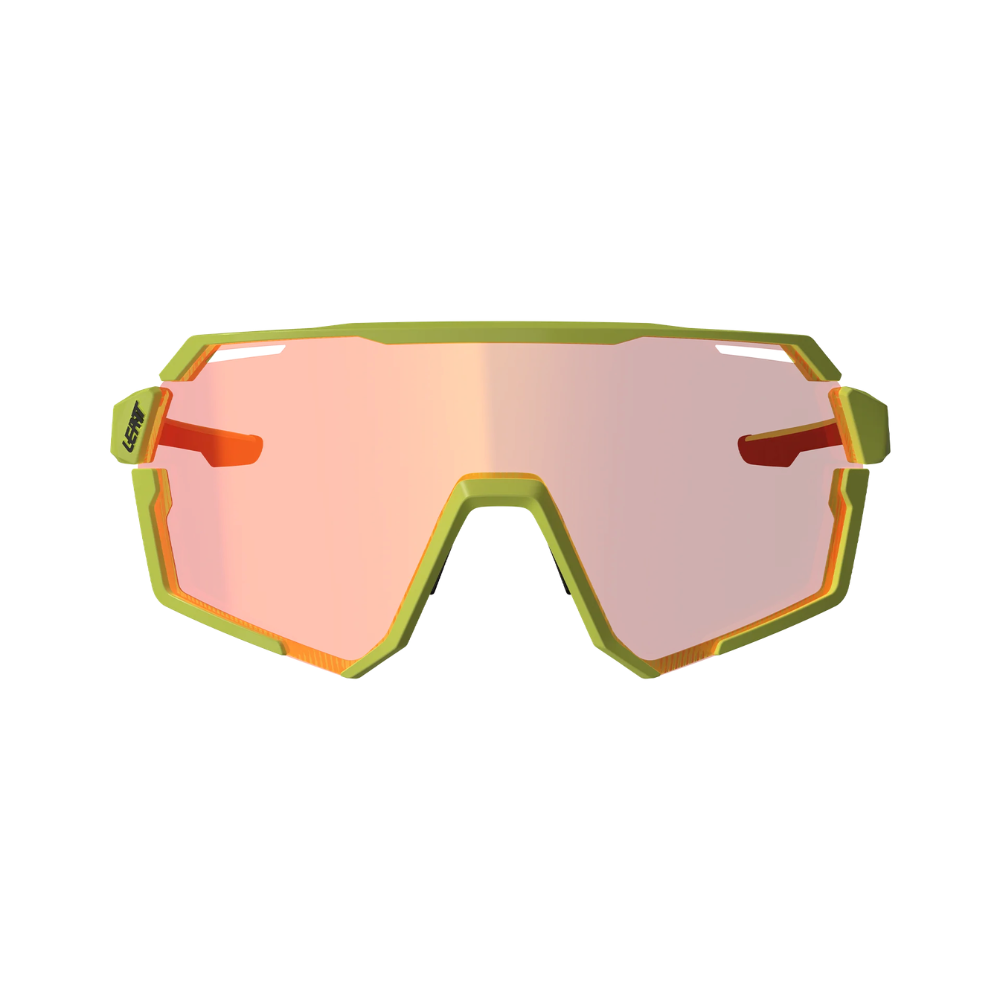 Óculos RideViz Pro Pequeno Amarelo Neon com Lente Vermelho 13 Vlt - Leatt