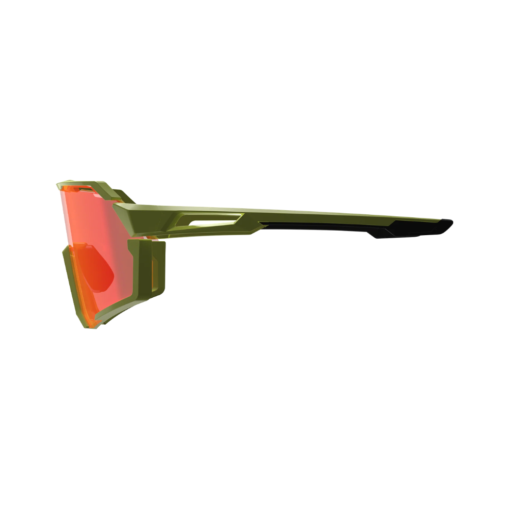 Óculos RideViz Pro Pequeno Amarelo Neon com Lente Vermelho 13 Vlt - Leatt