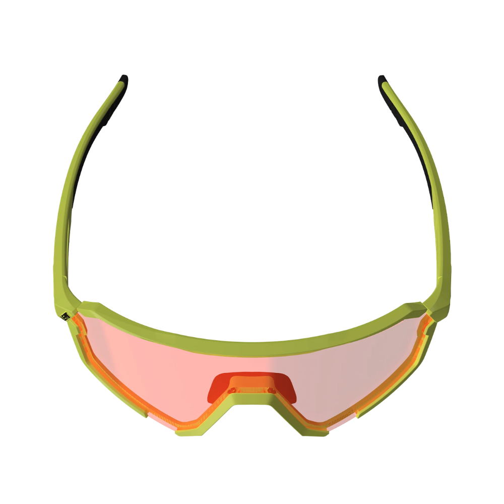Óculos RideViz Pro Pequeno Amarelo Neon com Lente Vermelho 13 Vlt - Leatt