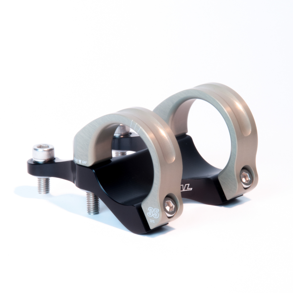 Mesa MTB Integrada 35 45MM Rise 0 Preto/Dourado